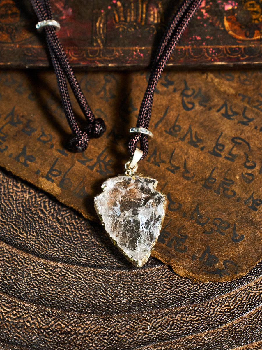 Return to Yourself · Clear Crystal Arrow Pendant