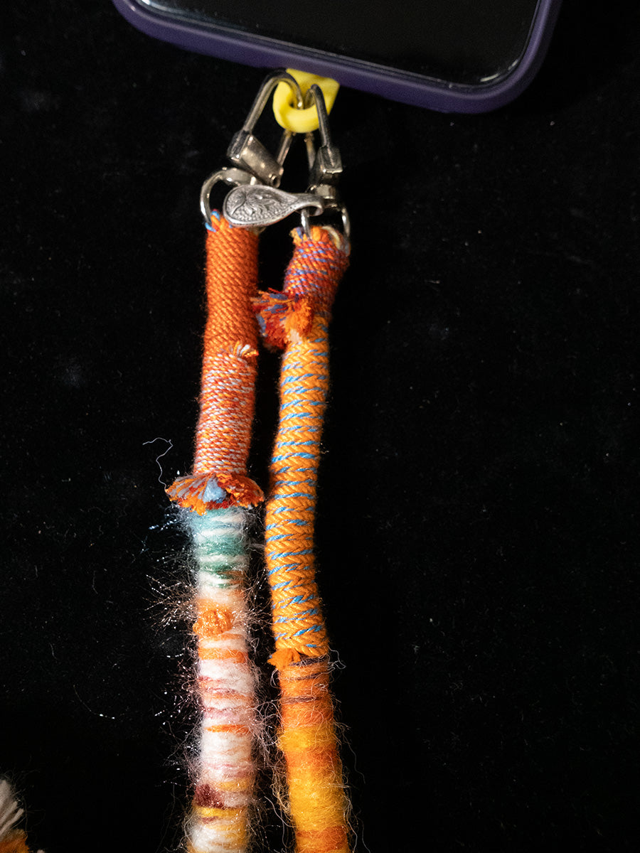 Good Luck Protective Phone Chain | Colorful Woven Cotton Charm