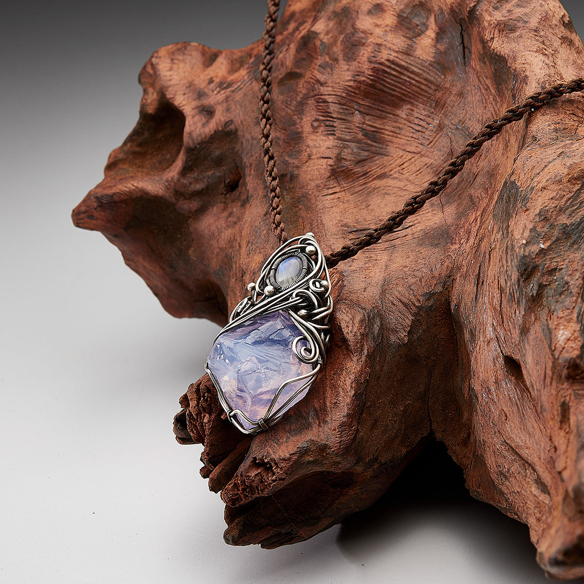 Peace Energy Amethyst Silver Necklace