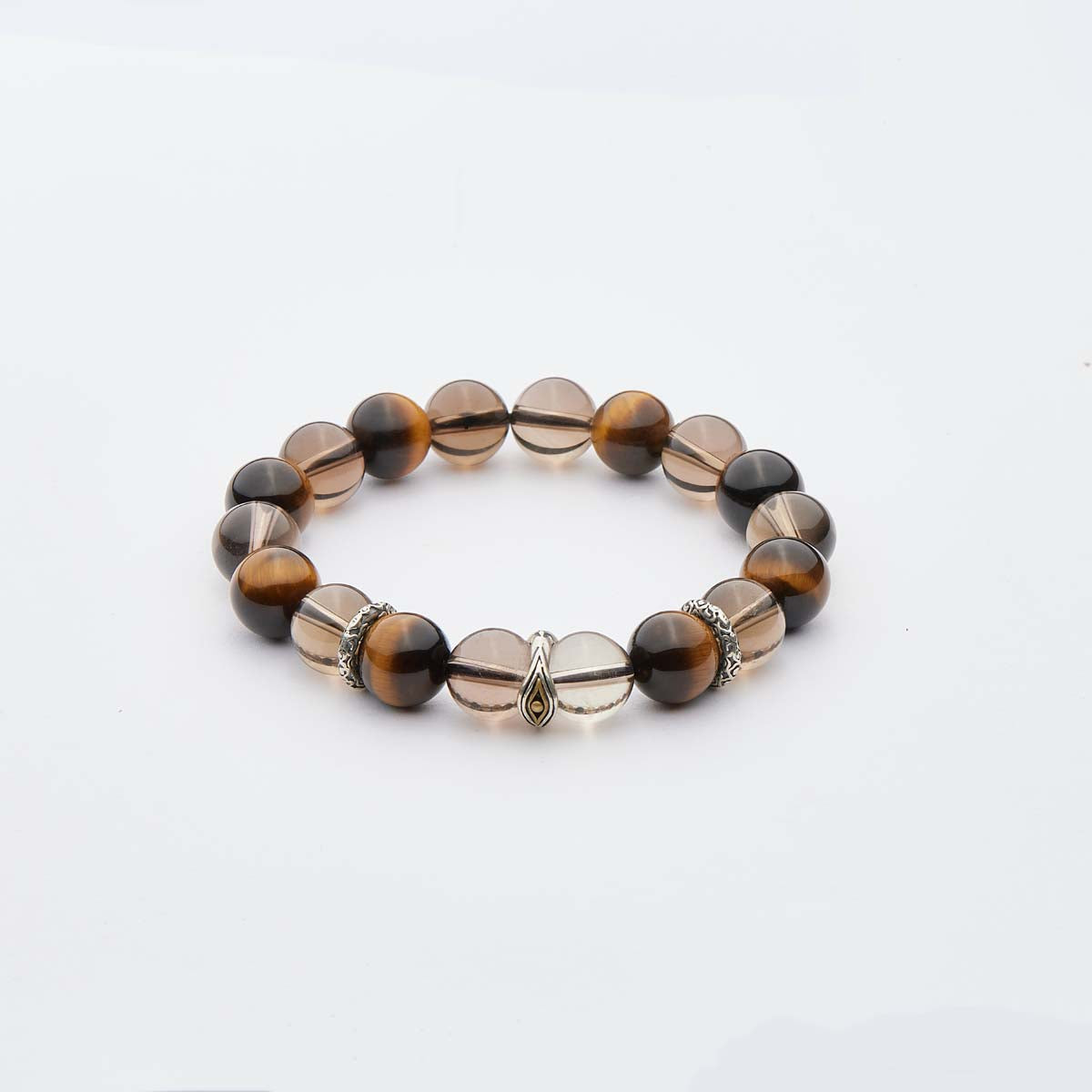 Guardian of Wealth Tiger's Eye Silver Bracelet