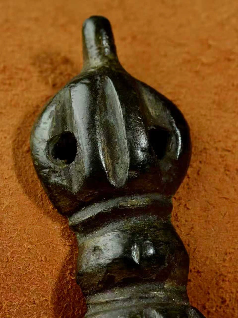 Ancient Song–Yuan Thokcha Dorje Vajra with Black Lacquer Patina