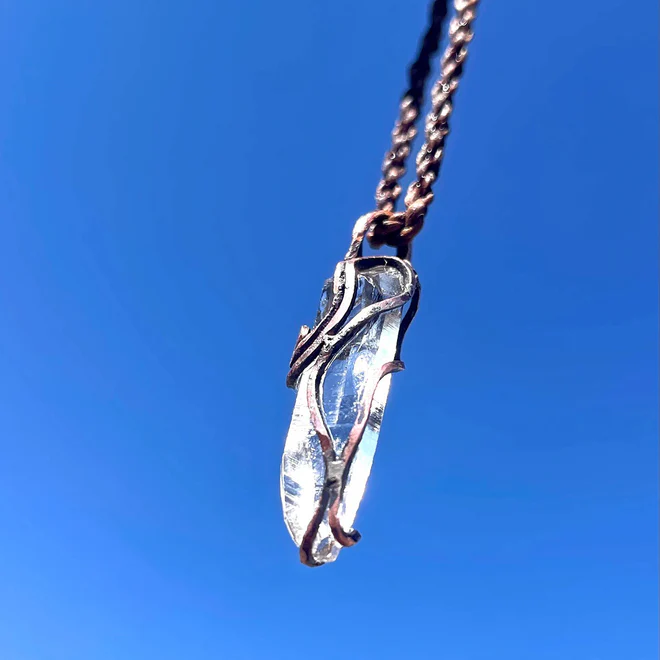 Purity Energy Clear Quartz Silver Necklace