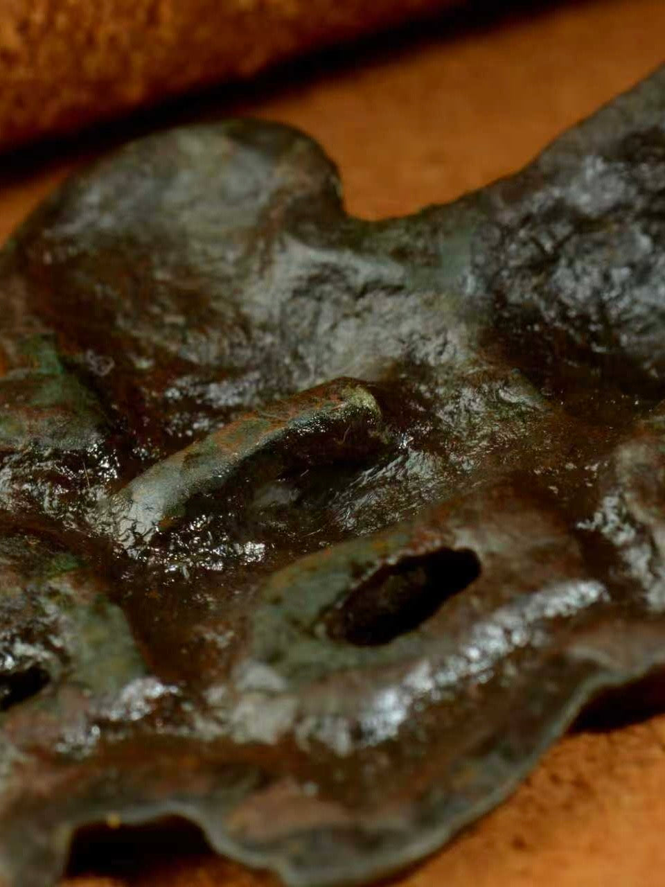 Song–Yuan Thokcha Vajrapani Black Lacquer Patina Amulet