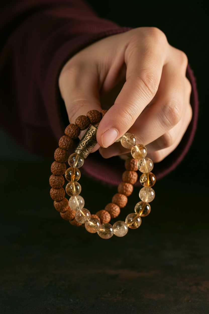 Abundance Awakening Citrine Bodhi Seed Bracelet