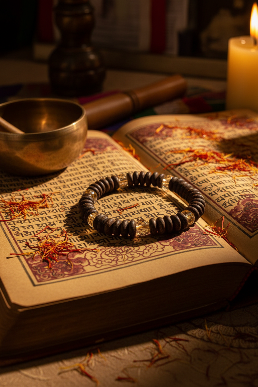 Grounded Spirit Citrine and Agarwood Bracelet