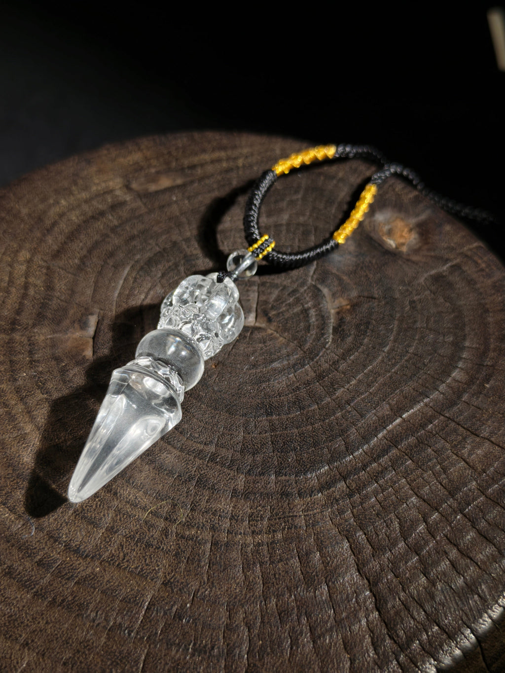 Vajra Demon Subduing Pestle Obstruction Removal Crystal Kailash Energy Blessing Himalaya Tibetan White Crystal