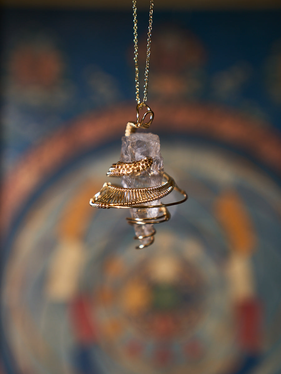 Crown of Stillness Clear Quartz Necklace