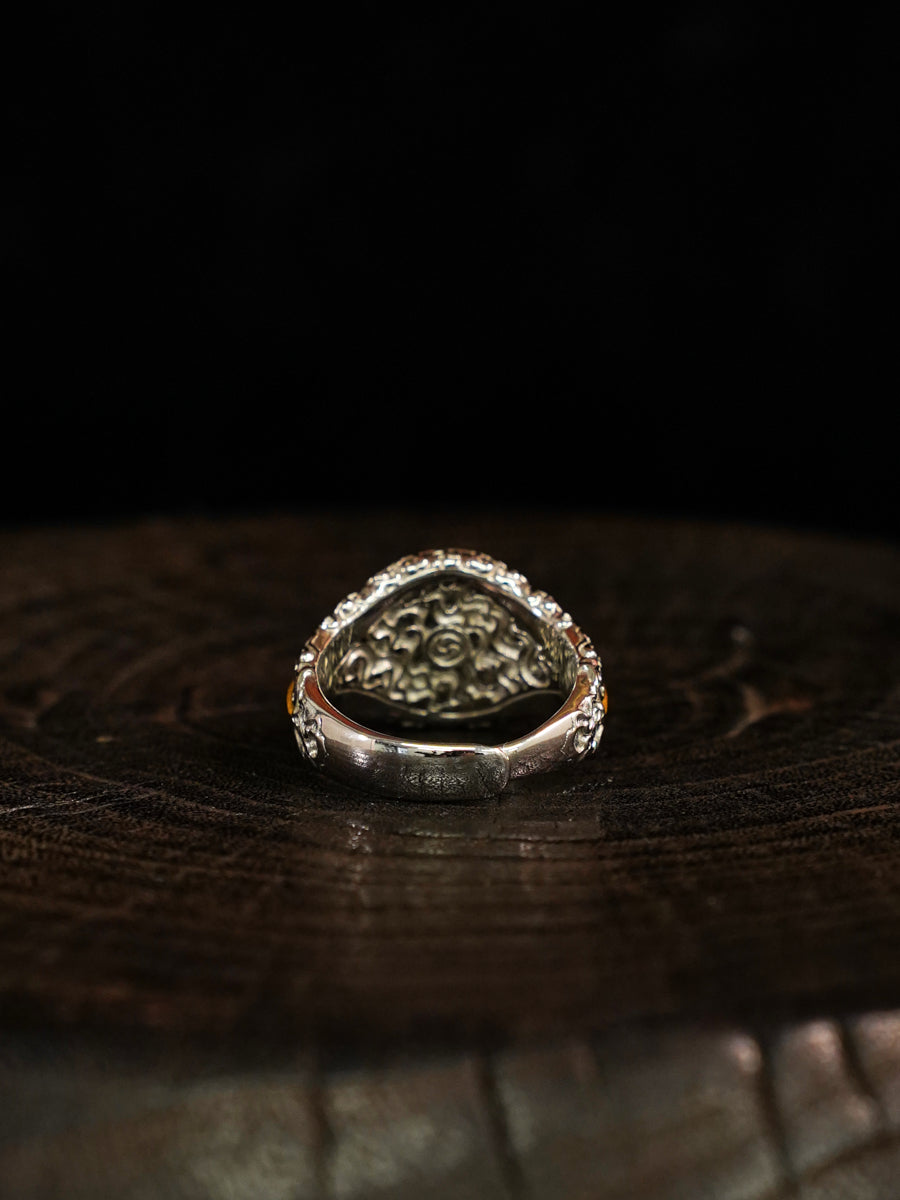 Celestial Balance Vajra Silver Ring