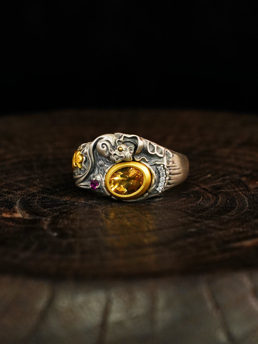 Inner Strength Gemstone Silver Ring