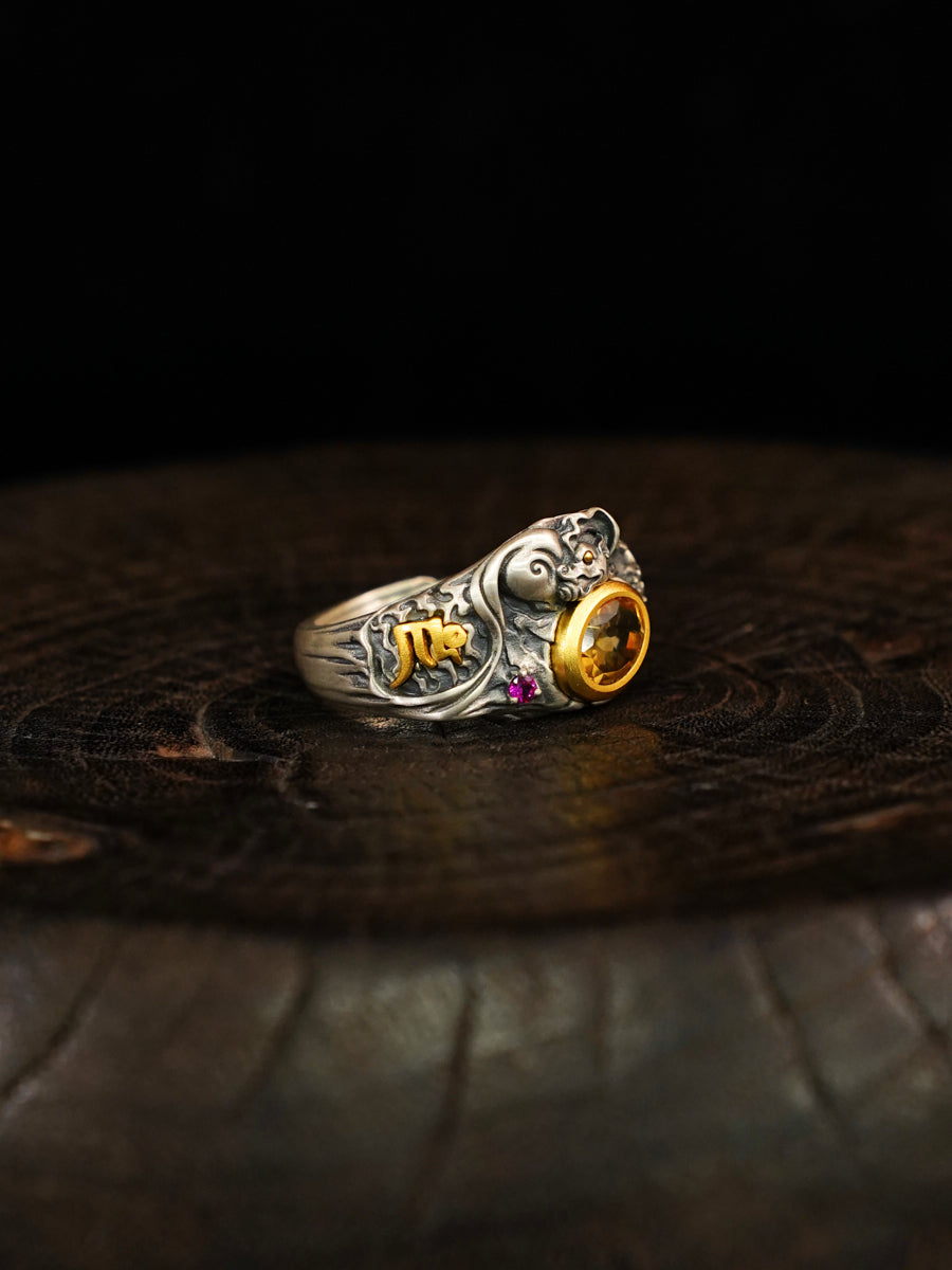 Inner Strength Gemstone Silver Ring