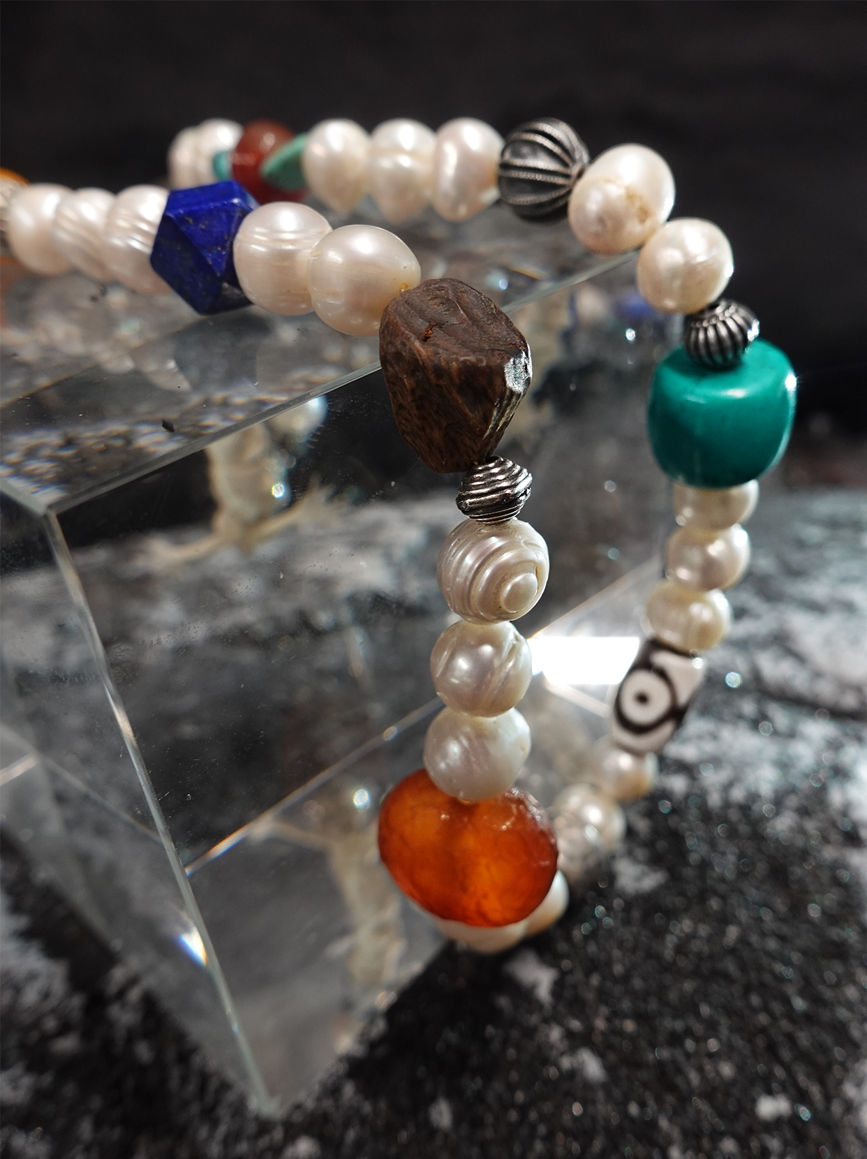 Tibetan Prayer Flag Nine-Colour Spirit Bead Necklace