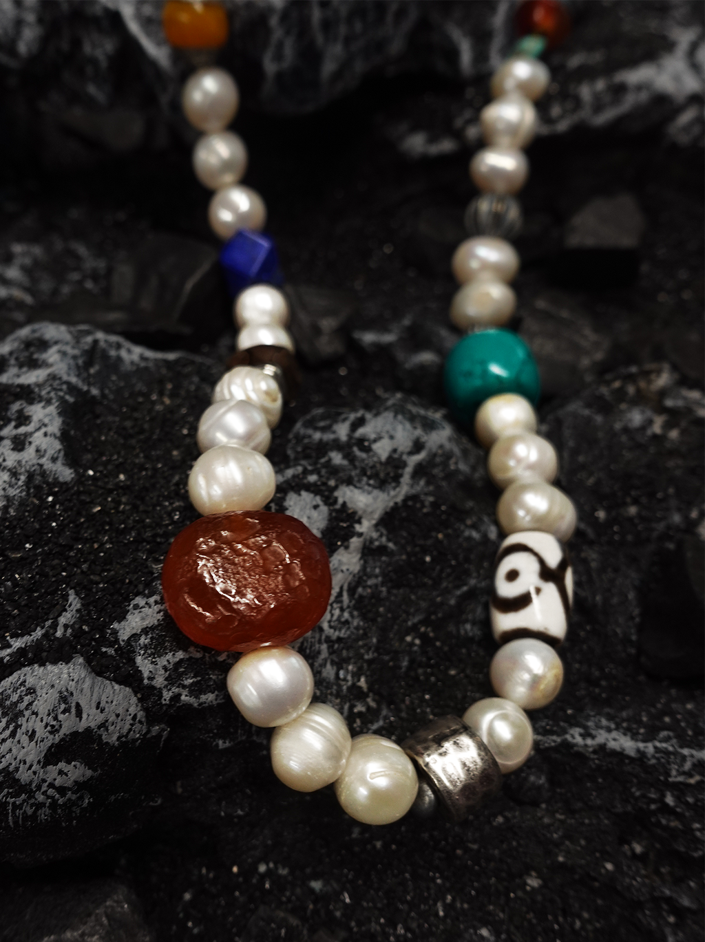 Tibetan Prayer Flag Nine-Colour Spirit Bead Necklace