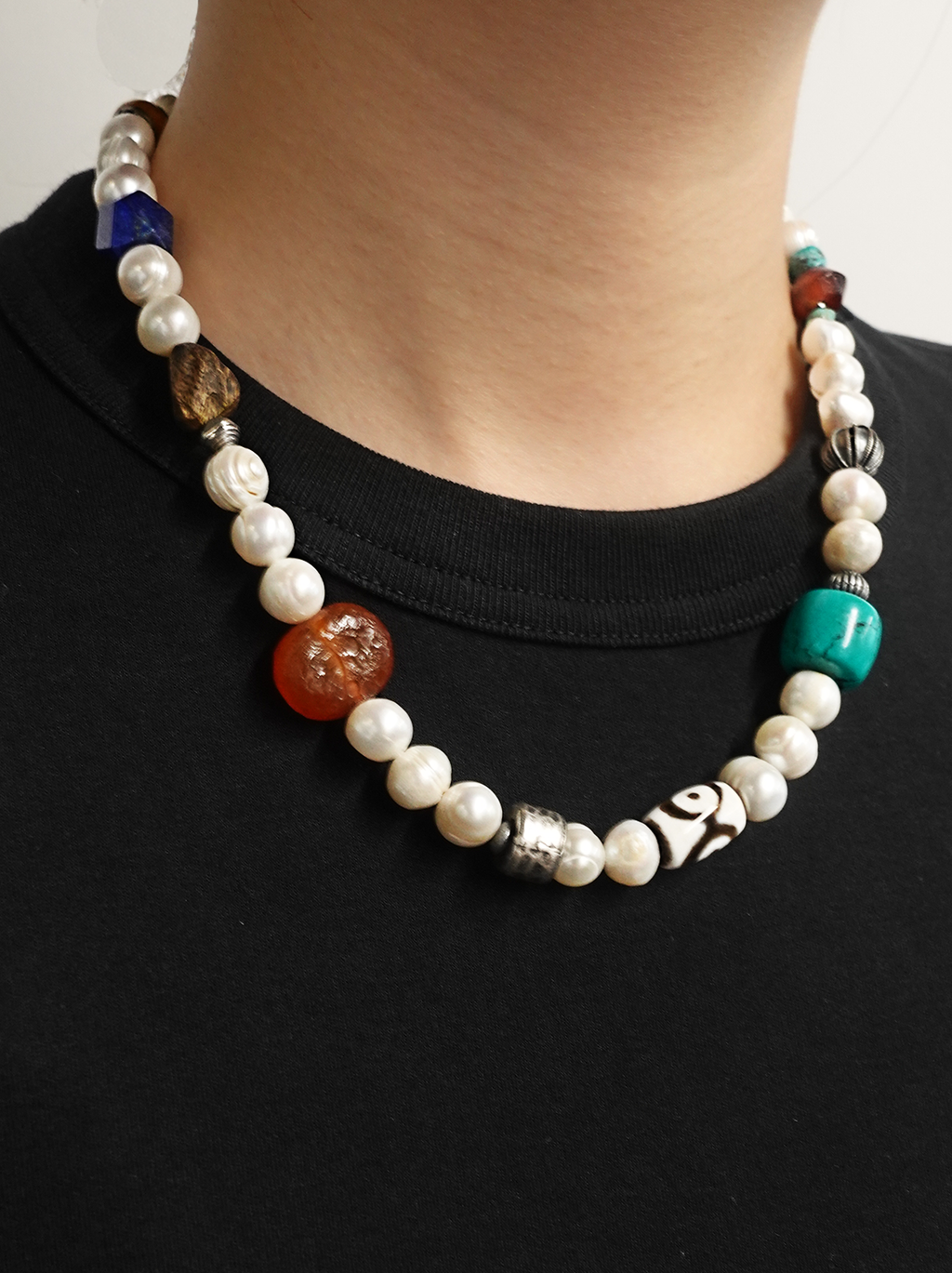 Tibetan Prayer Flag Nine-Colour Spirit Bead Necklace