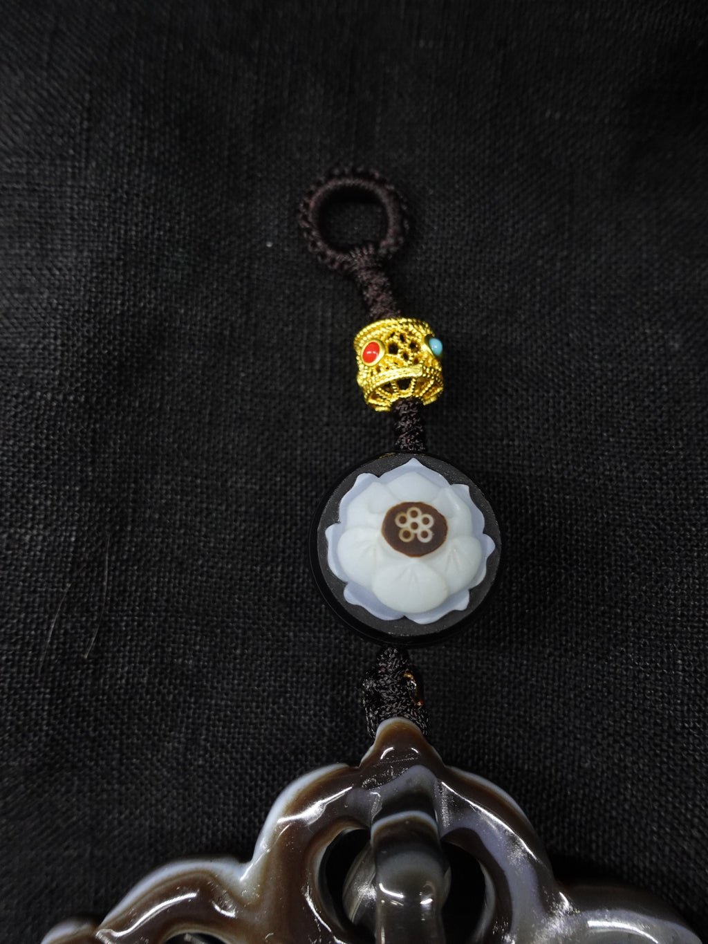 House Protection Cross Vajra Lotus Necklace