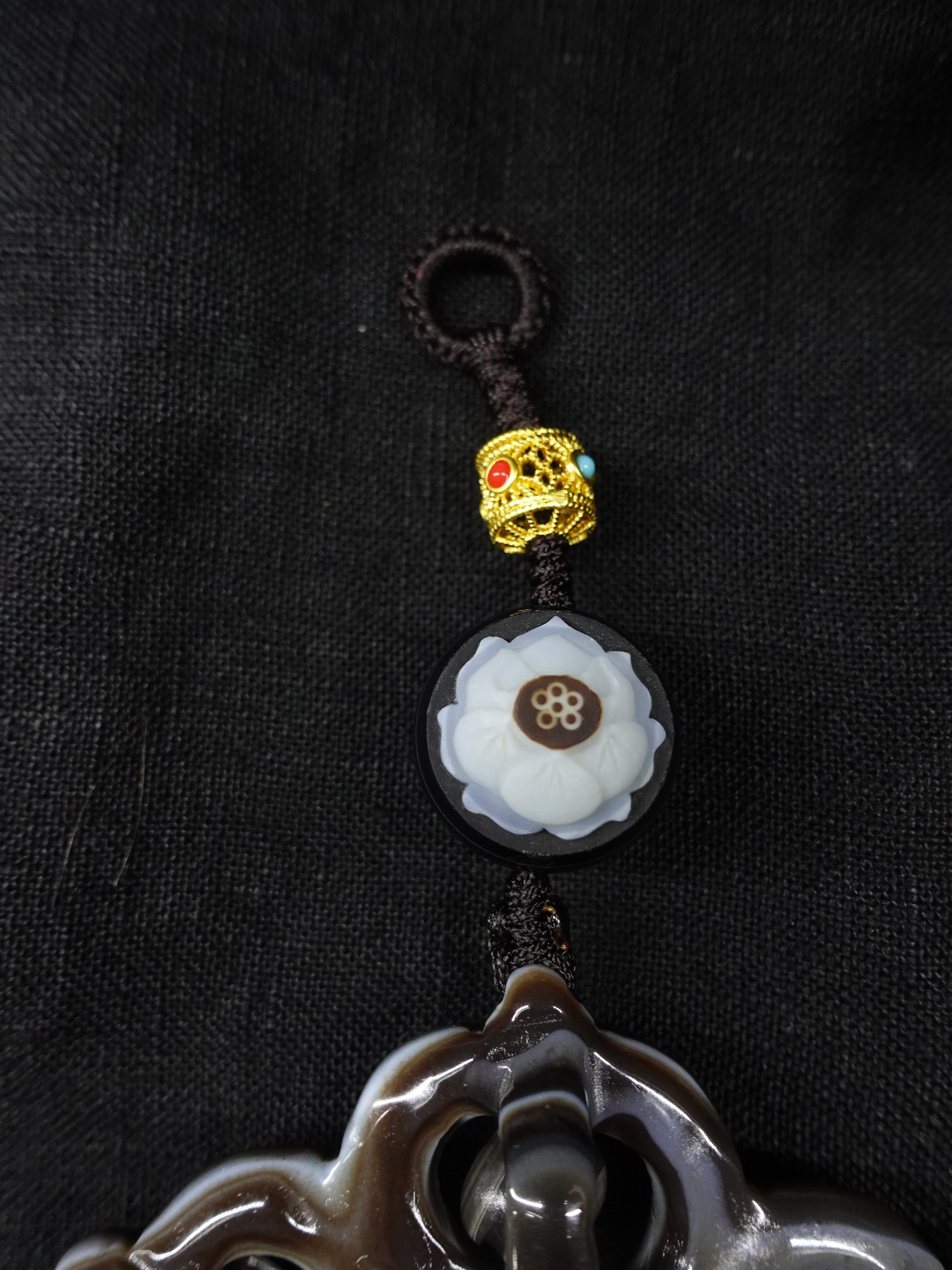House Protection Cross Vajra Lotus Necklace
