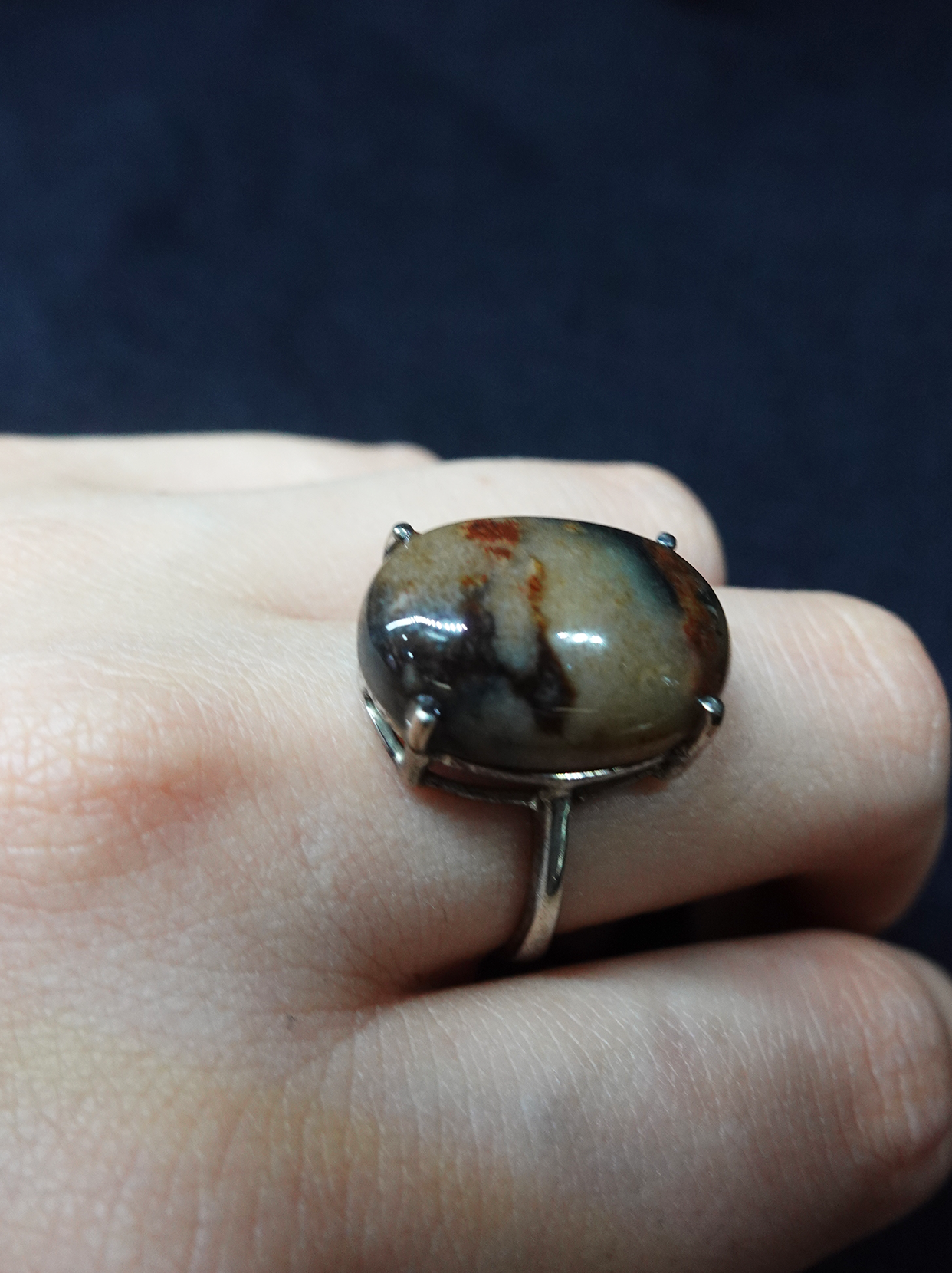 Five Elements Gemstone ring