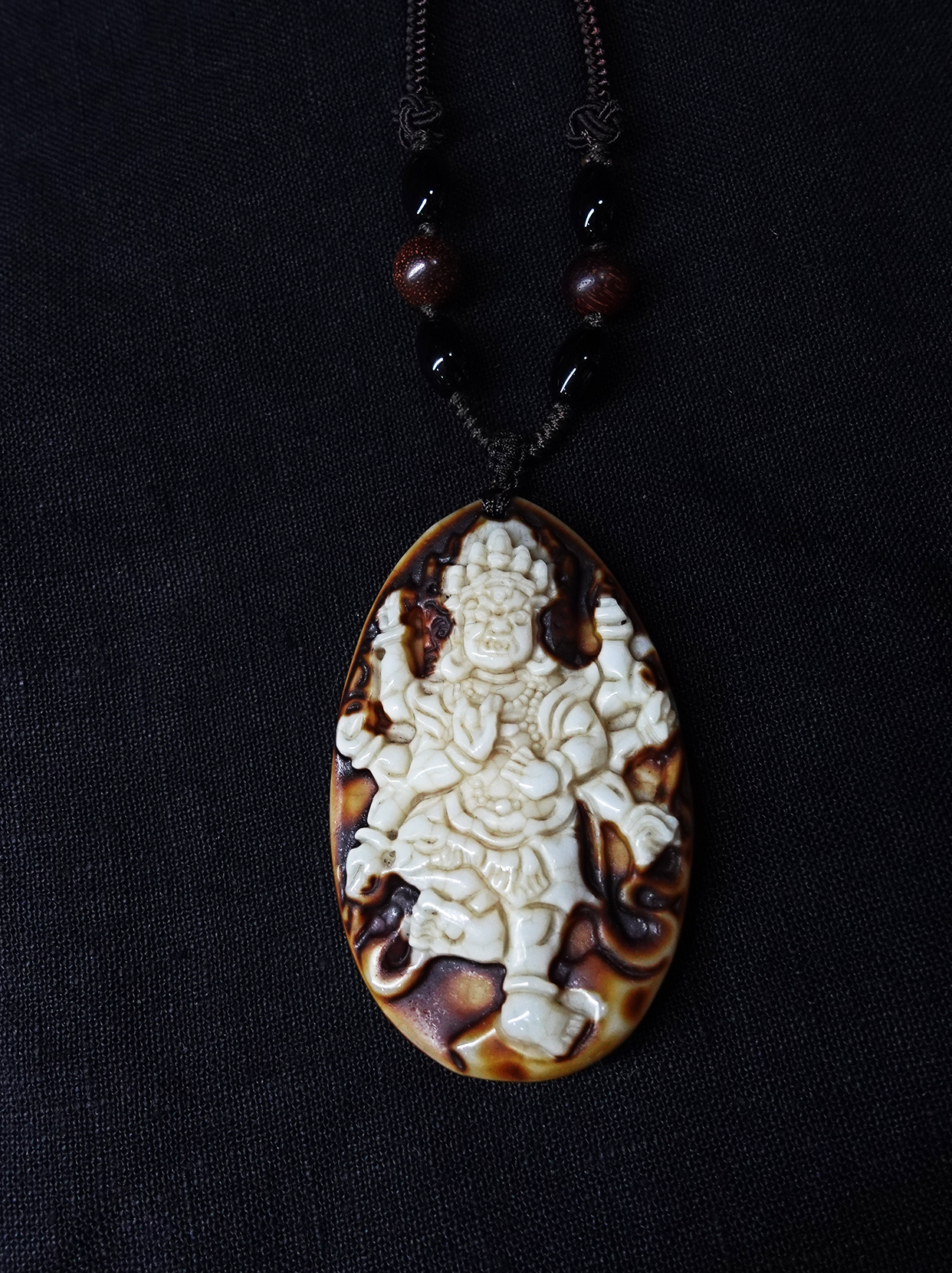 Vajra Krodha Bodhi Dzi Bead Necklace