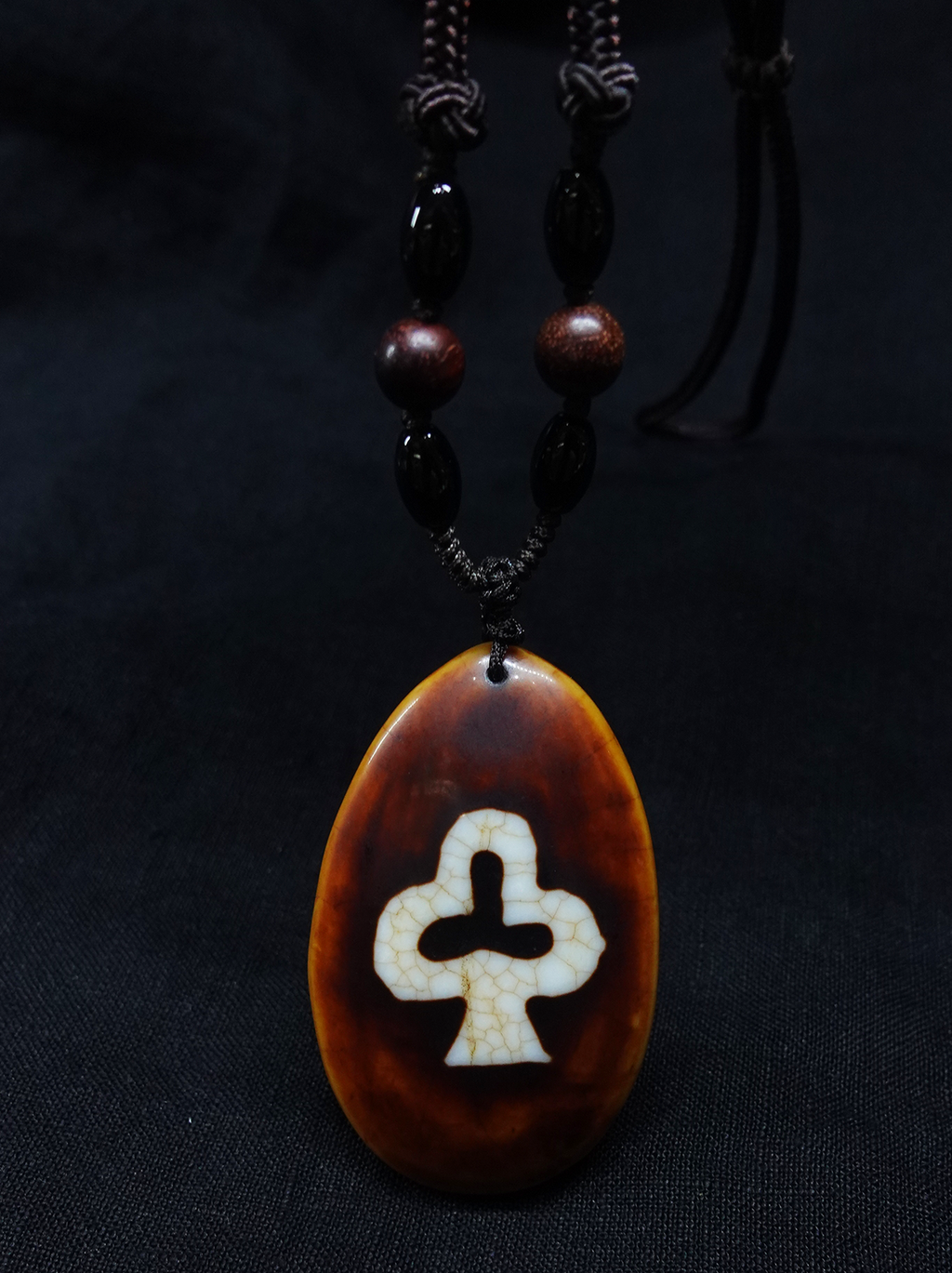 Vajra Krodha Bodhi Dzi Bead Necklace