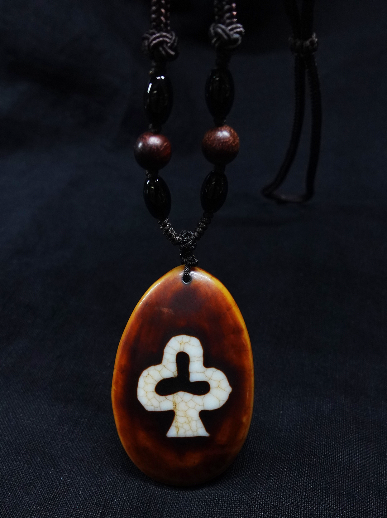 Vajra Krodha Bodhi Dzi Bead Necklace