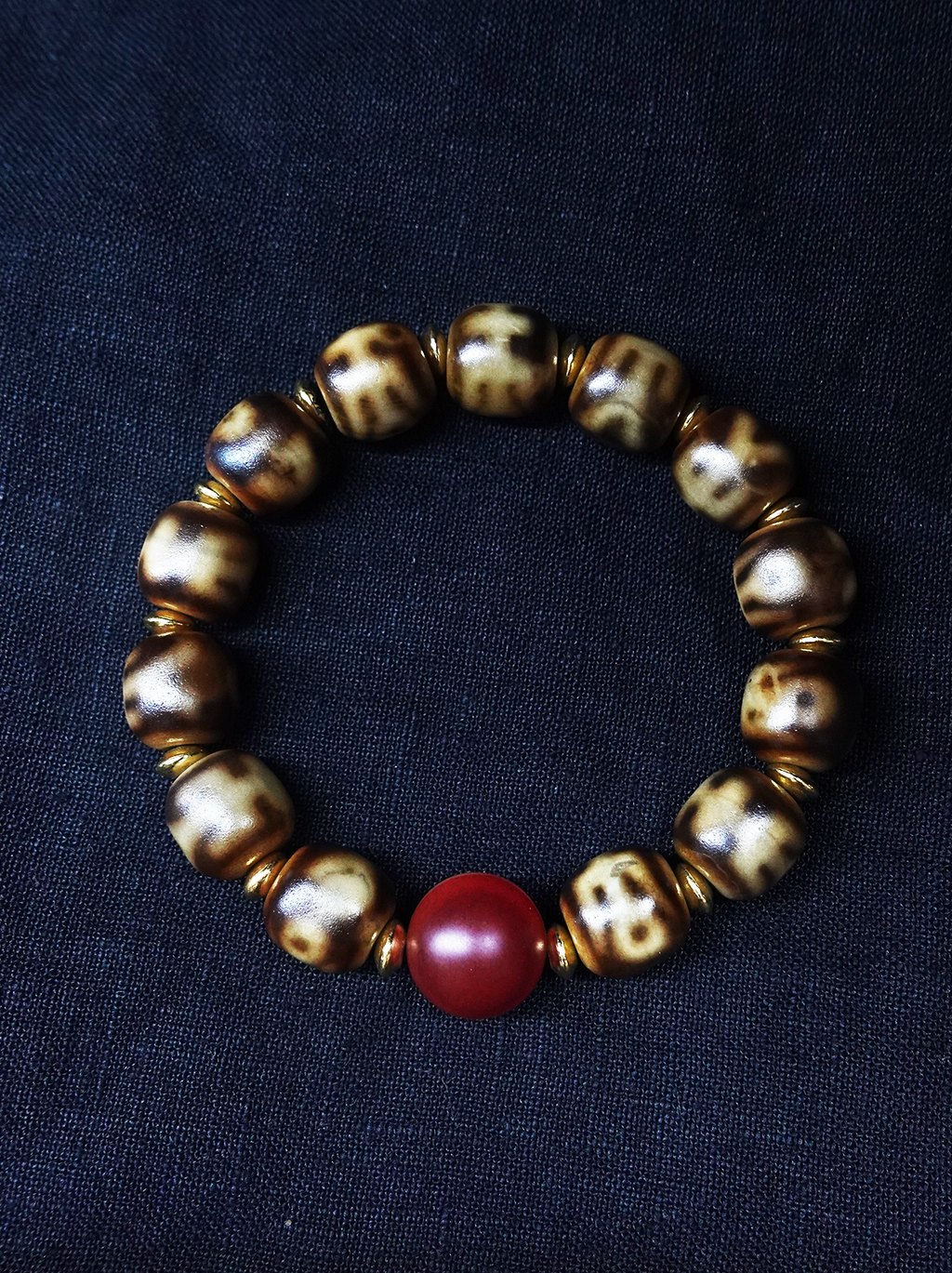 Precious Person Dzi bead Evil Eye Protection Pure Natural Tianyan Bracelet