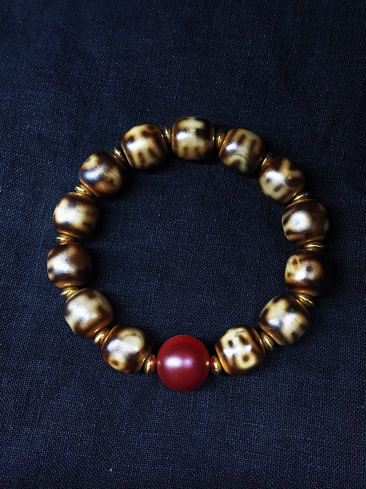 Precious Person Dzi bead Evil Eye Protection Pure Natural Tianyan Bracelet