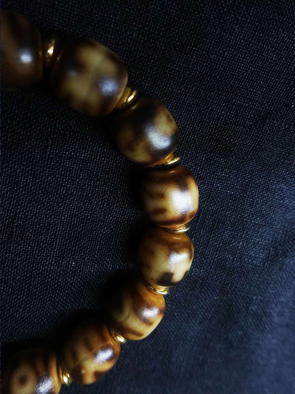 Precious Person Dzi bead Evil Eye Protection Pure Natural Tianyan Bracelet
