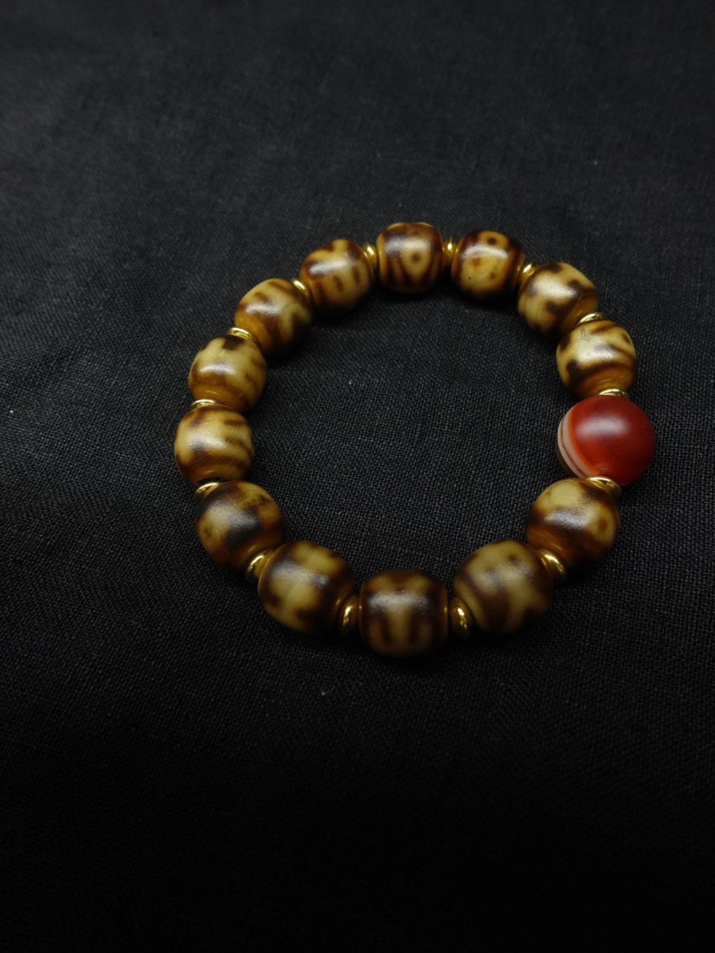 Precious Person Dzi bead Evil Eye Protection Pure Natural Tianyan Bracelet