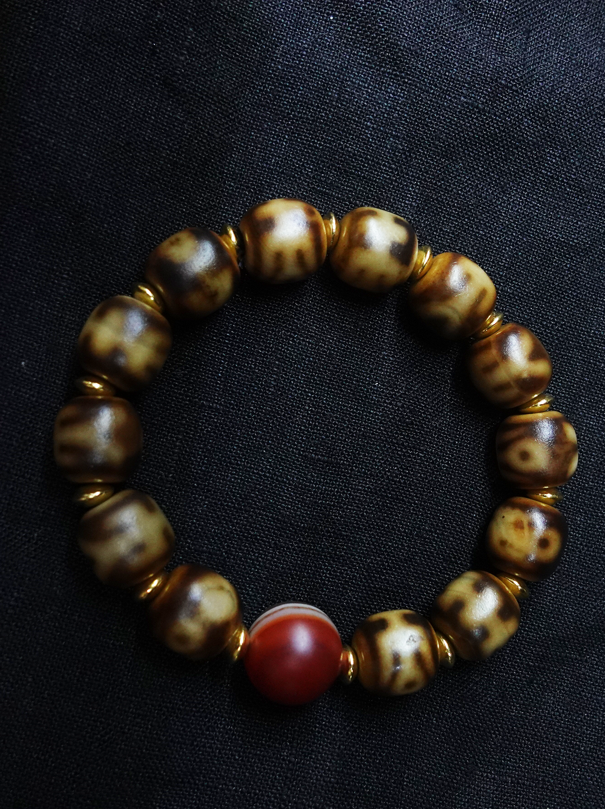 Precious Person Dzi bead Evil Eye Protection Pure Natural Tianyan Bracelet