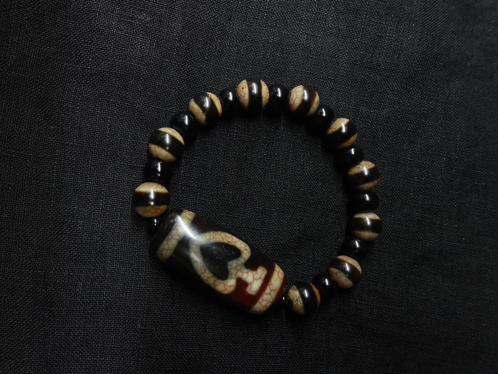Large Plate Bottle-shaped Dzi Bead Bracelet