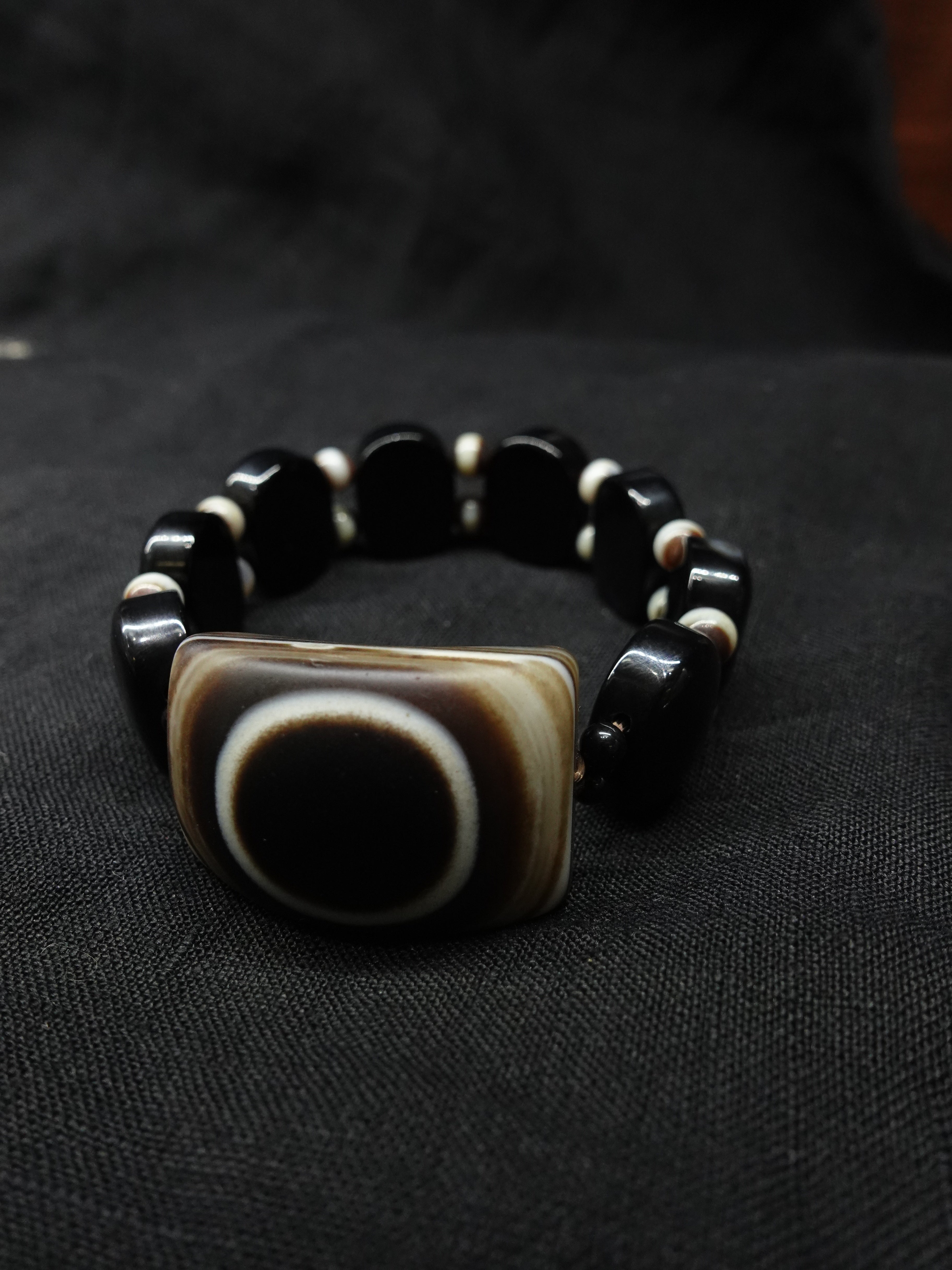 Blessing Natural Dzi bead bracelet