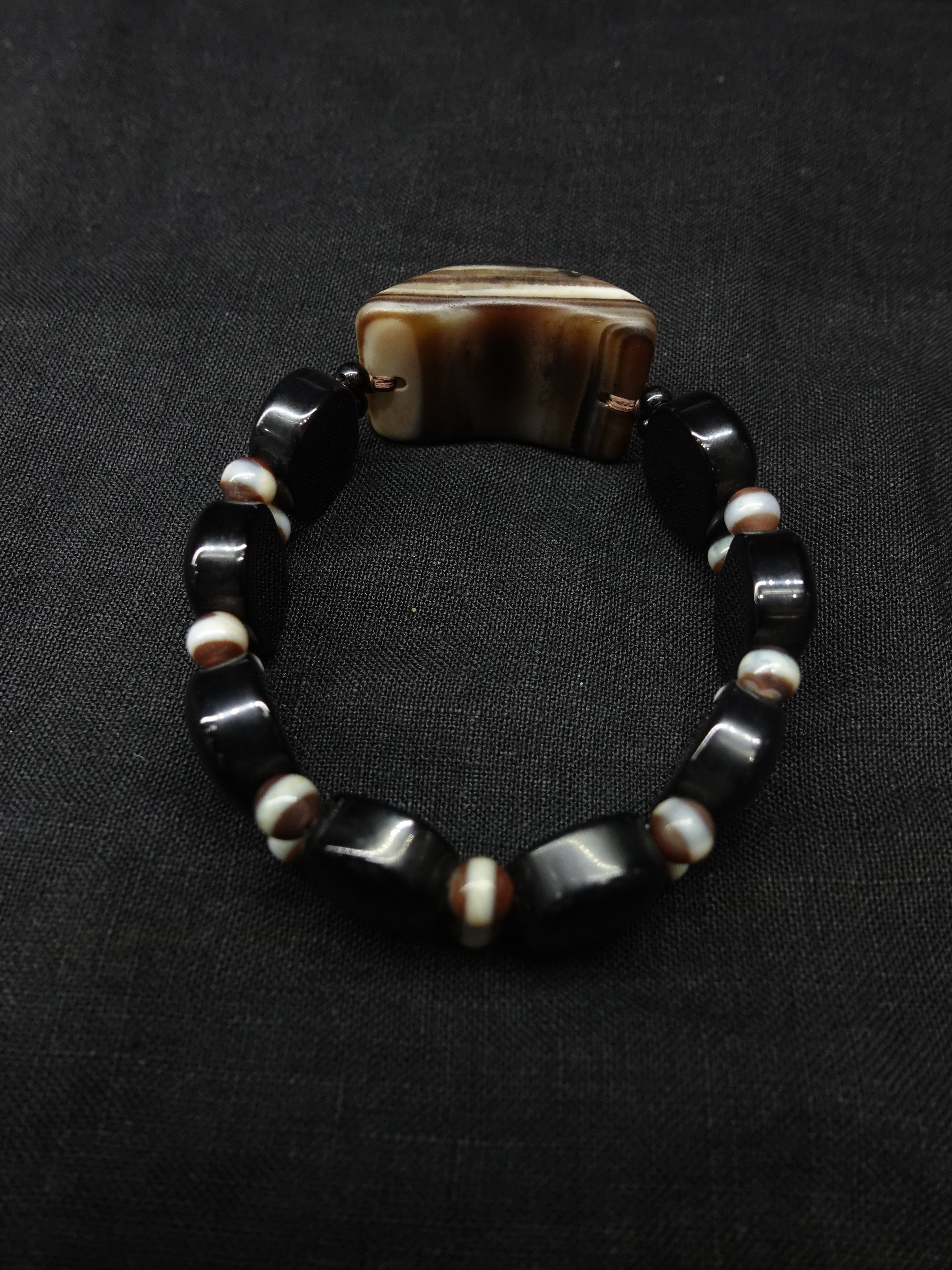 Blessing Natural Dzi bead bracelet