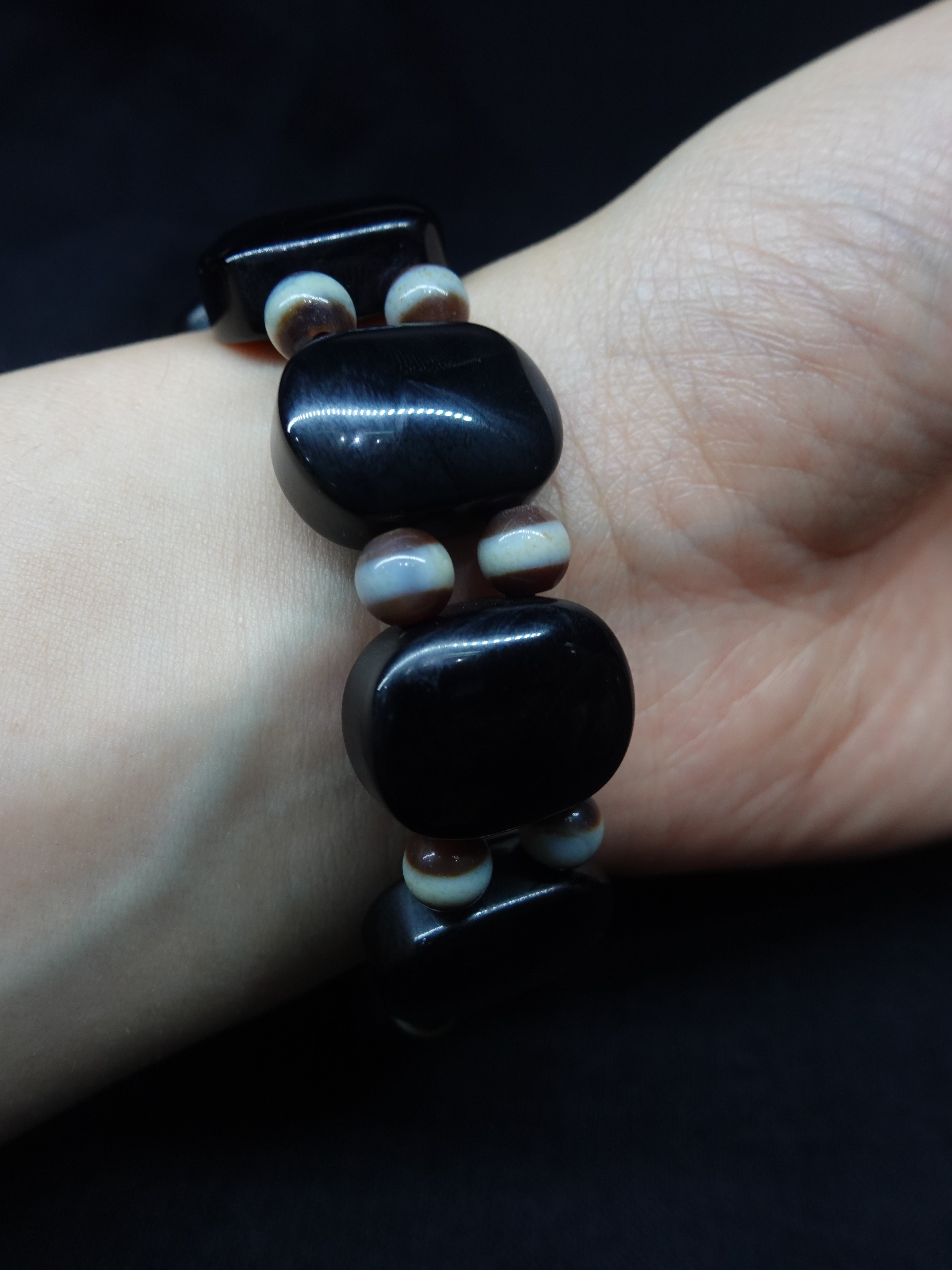 Blessing Natural Dzi bead bracelet