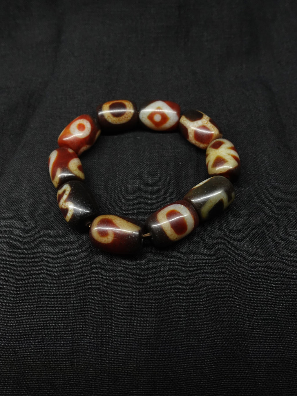 Large Dzi bead Multi-Totem Bracelet for Wealth and Blessing