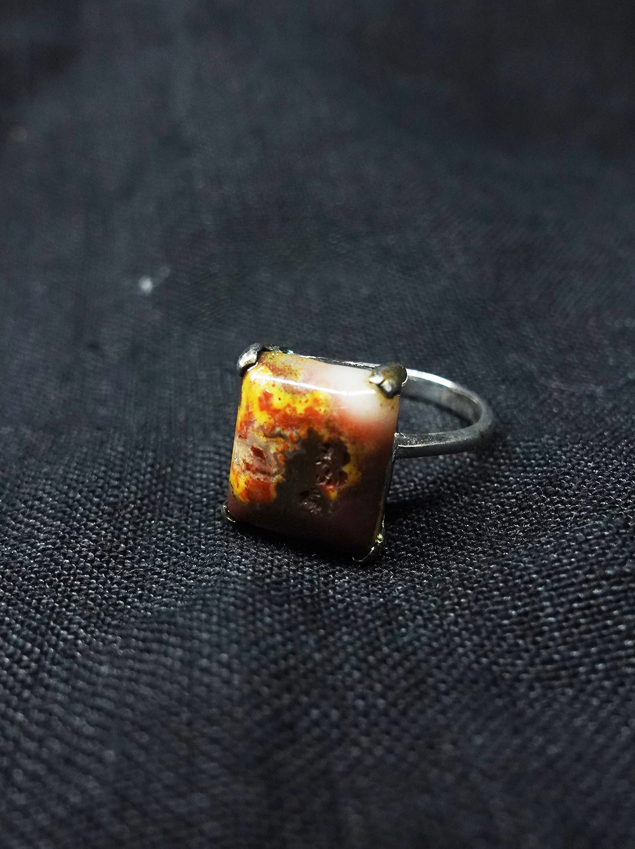 Five Elements Gemstone ring