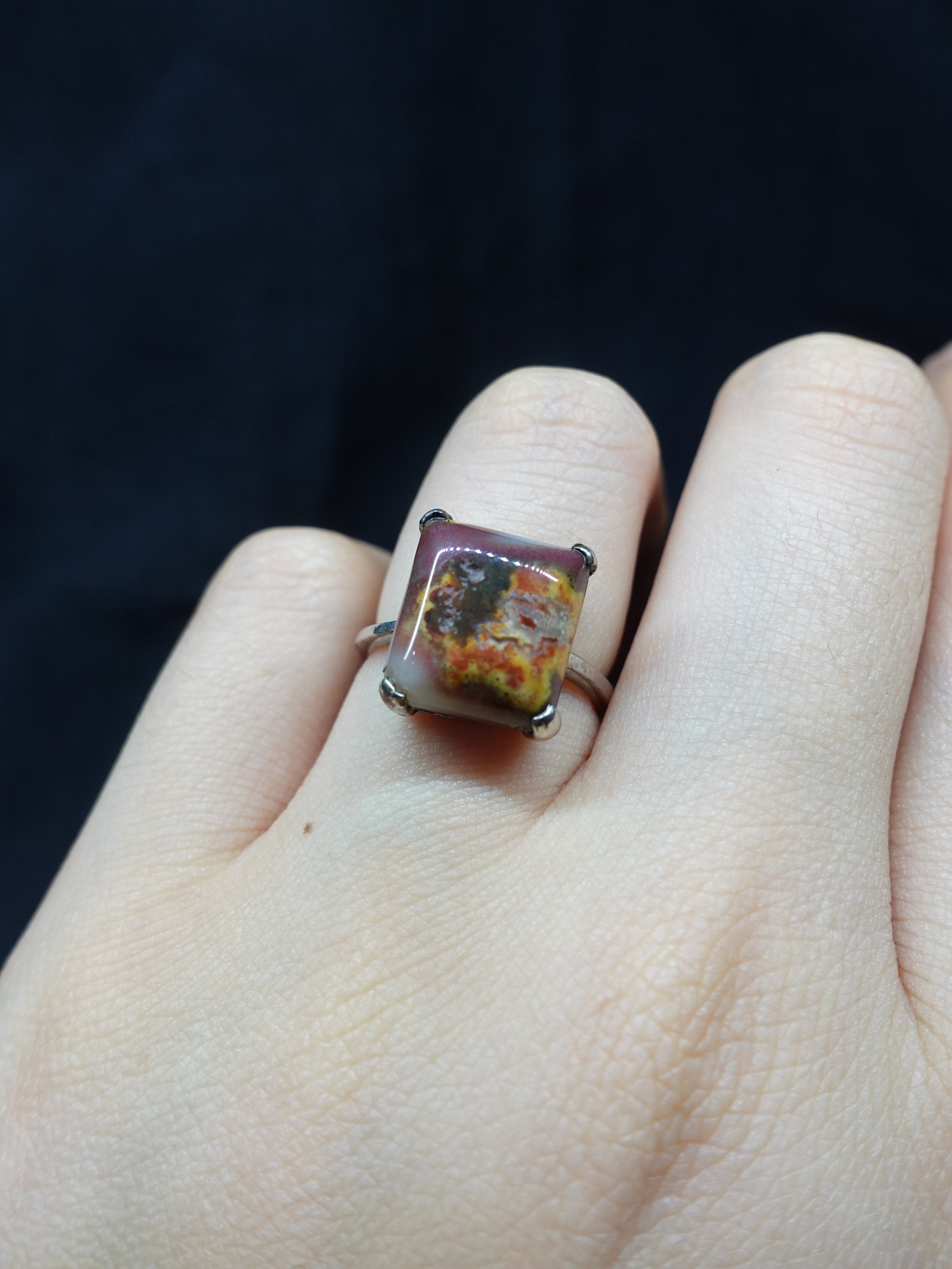 Five Elements Gemstone ring