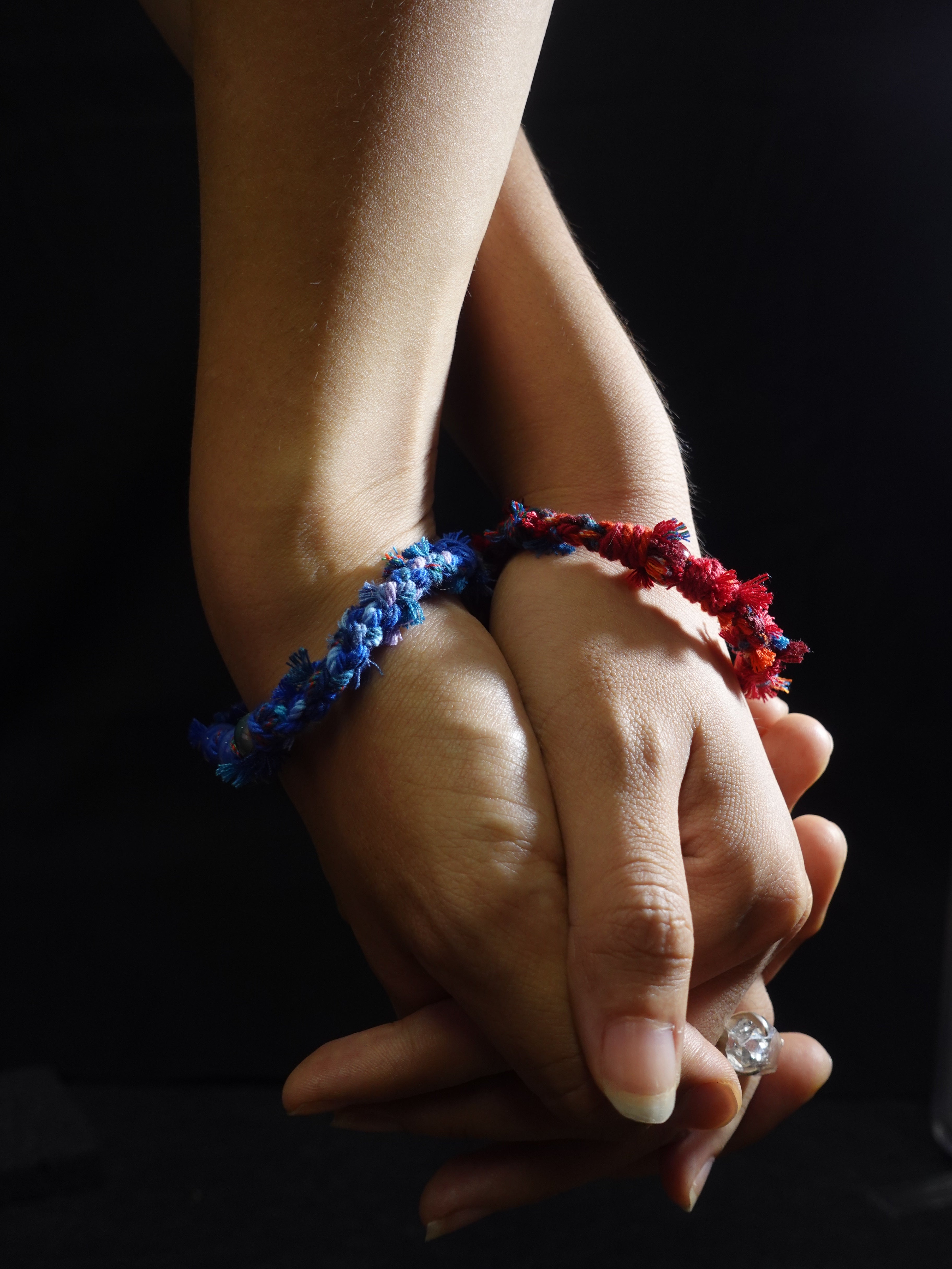 Tibetan Love Bracelet - Handwoven Cotton Wristband with Vibrant Energy