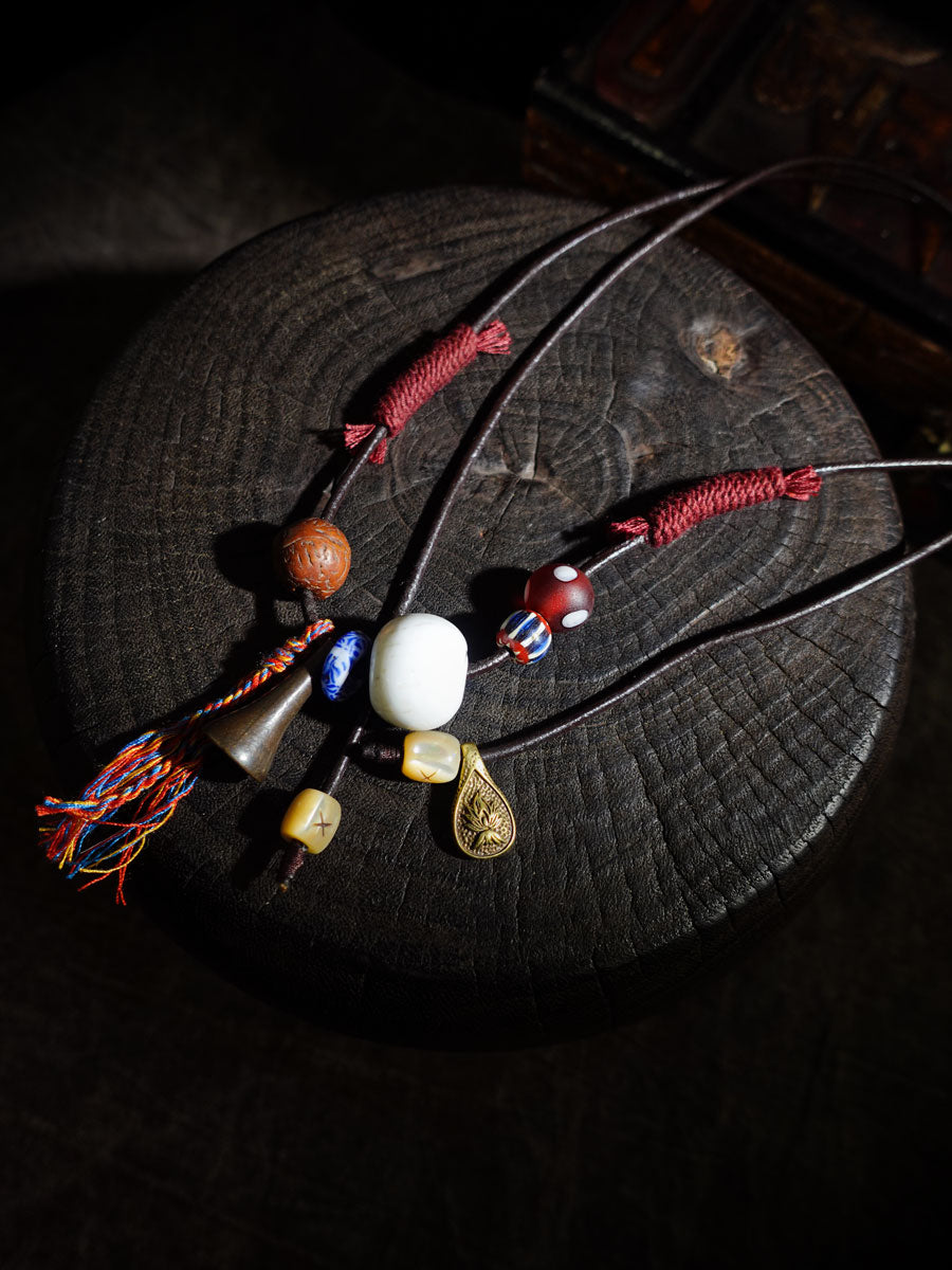 Tibetan Guardian Yak Bone Necklace