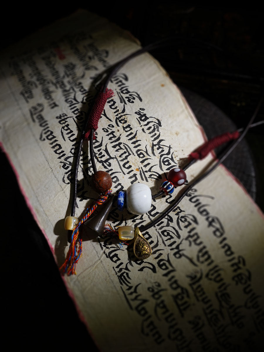 Tibetan Guardian Yak Bone Necklace