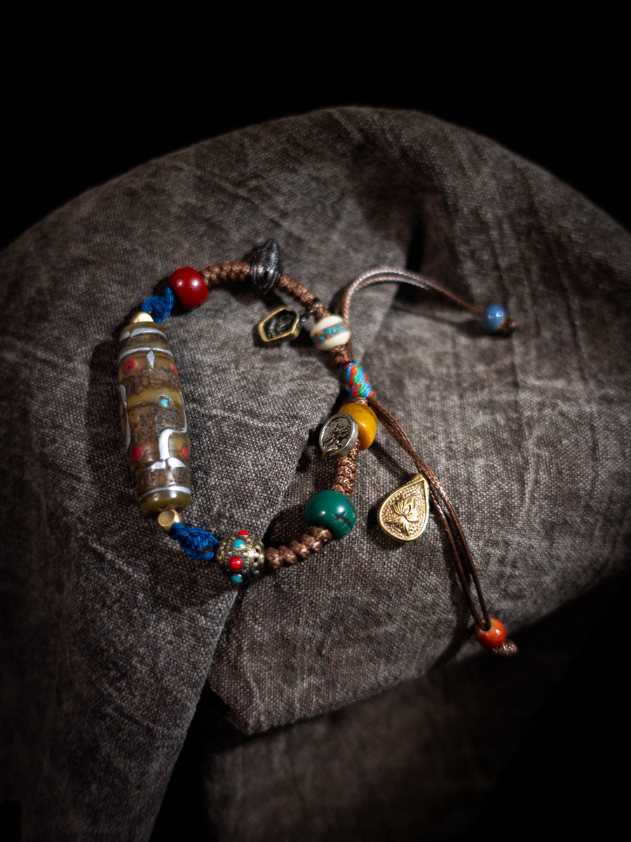 Sacred Tibetan Dzi Energy Bracelet