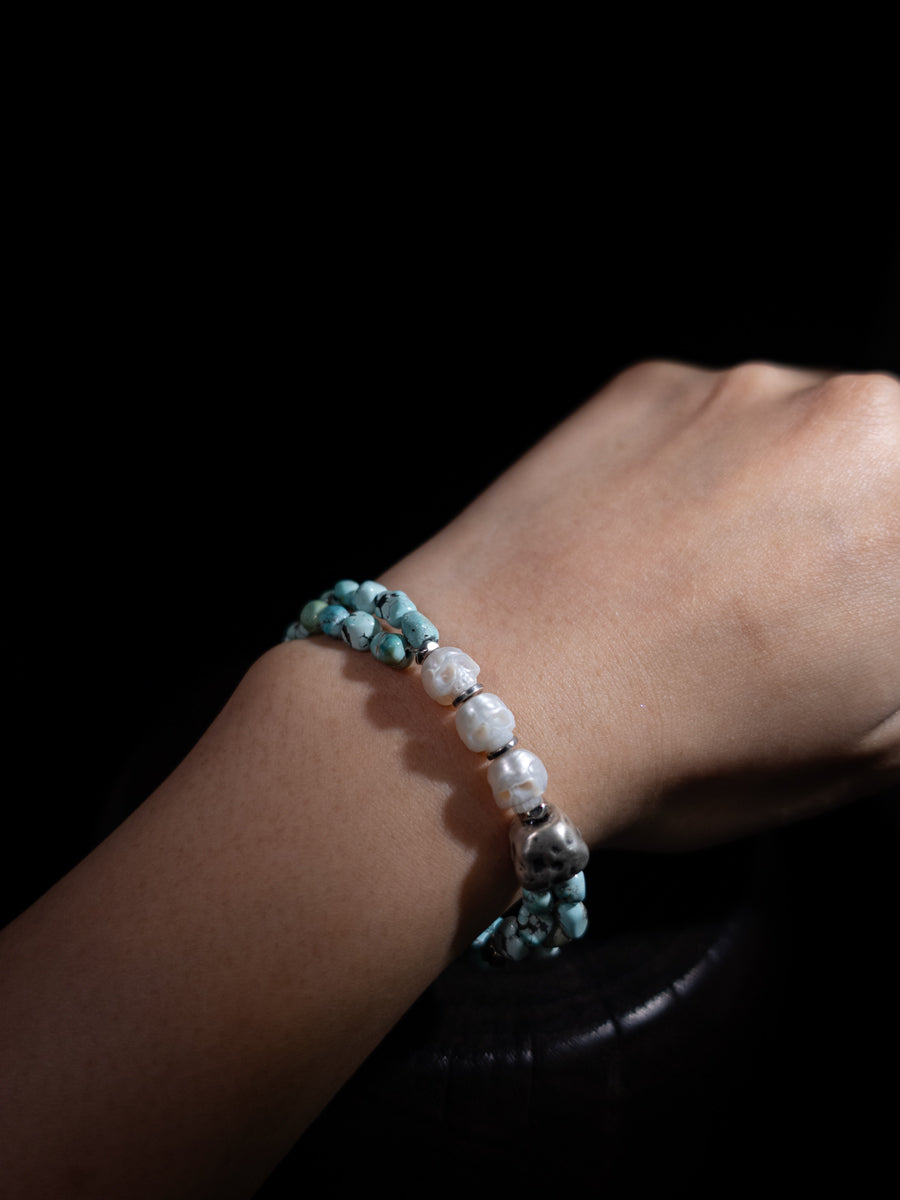 Balance Wisdom Turquoise Bracelet | Citoline & Sterling Silver Design