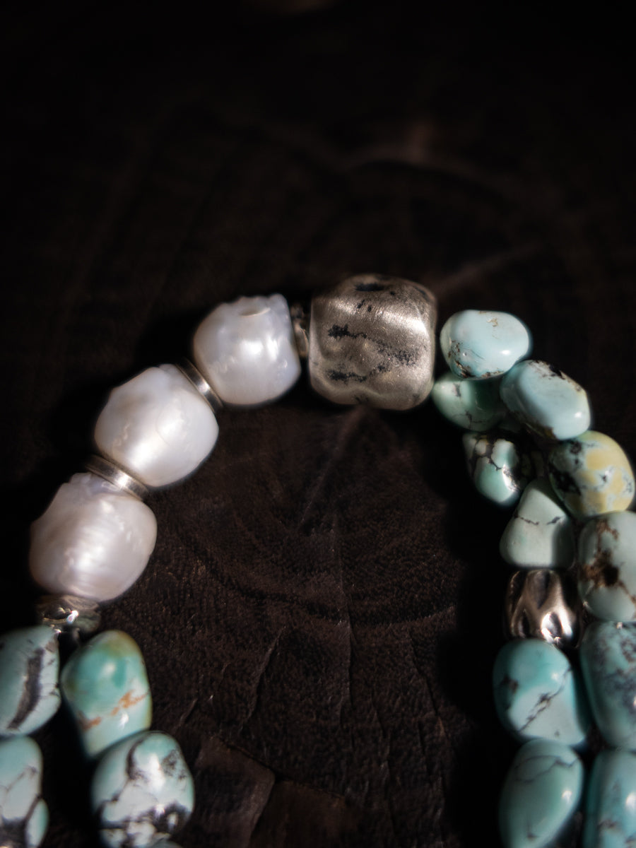 Balance Wisdom Turquoise Bracelet | Citoline & Sterling Silver Design