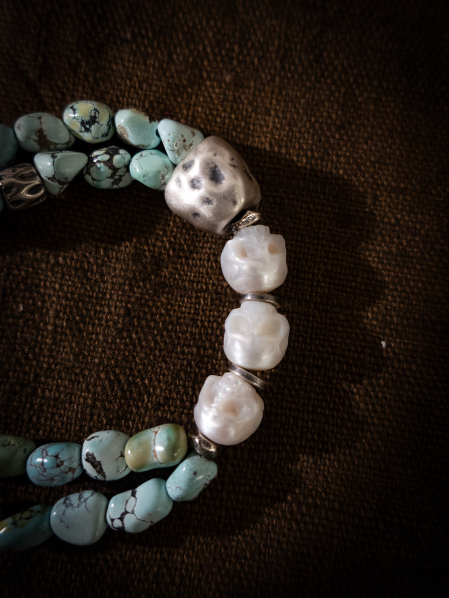 Balance Wisdom Turquoise Bracelet | Citoline & Sterling Silver Design
