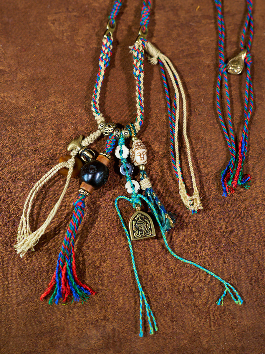 Obsidian Blessing Amulet Necklace