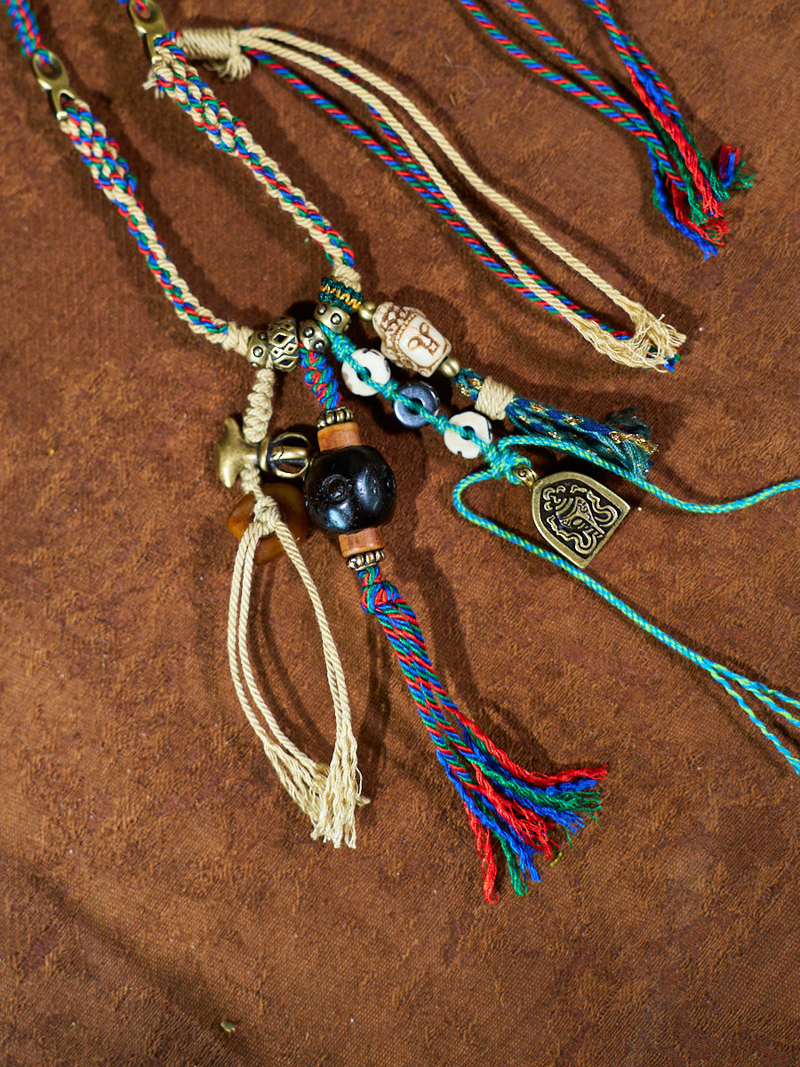 Obsidian Blessing Amulet Necklace