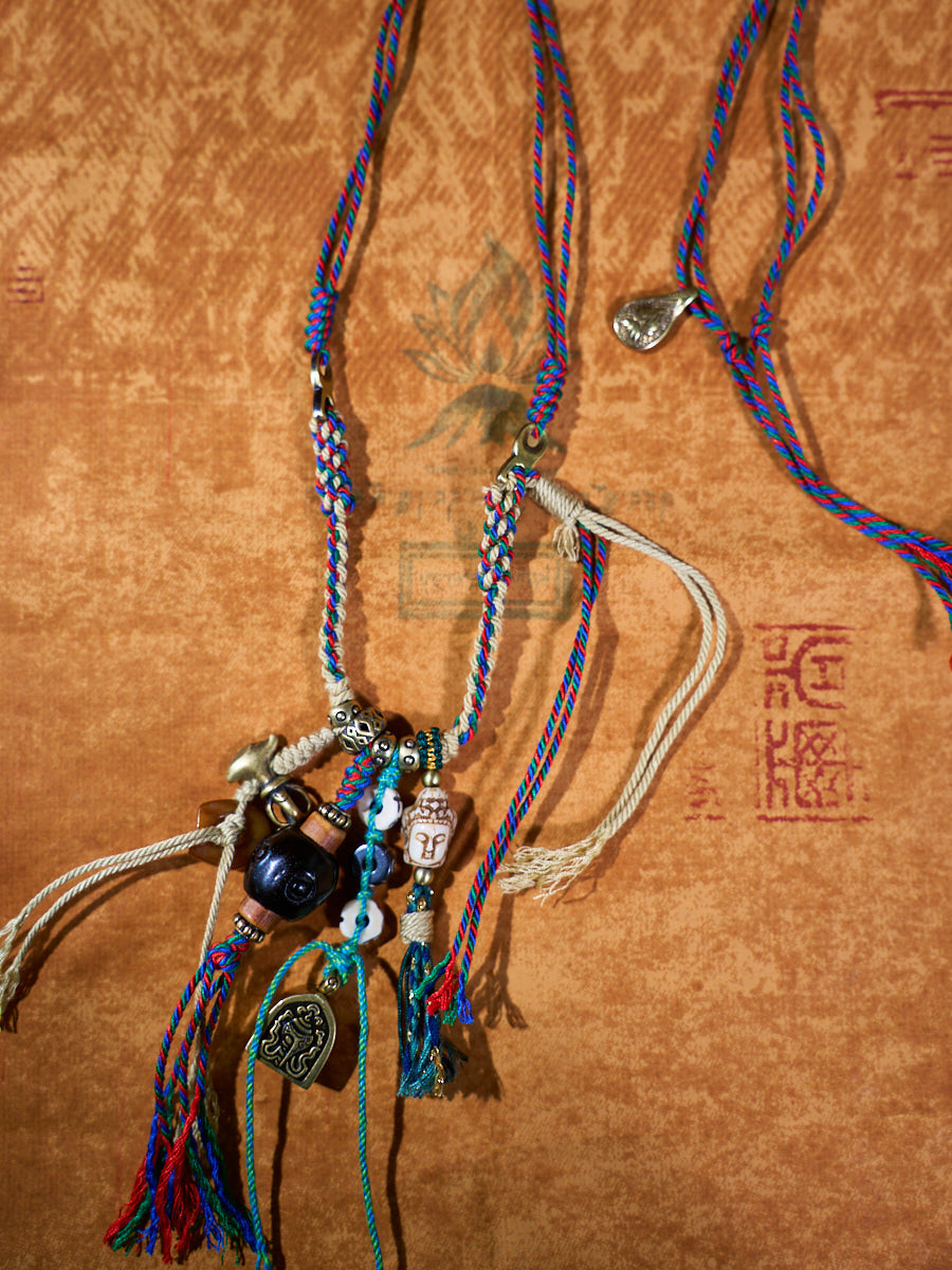 Obsidian Blessing Amulet Necklace