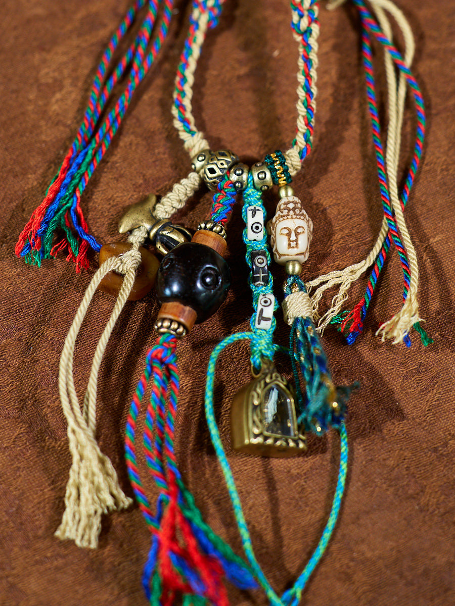 Obsidian Blessing Amulet Necklace