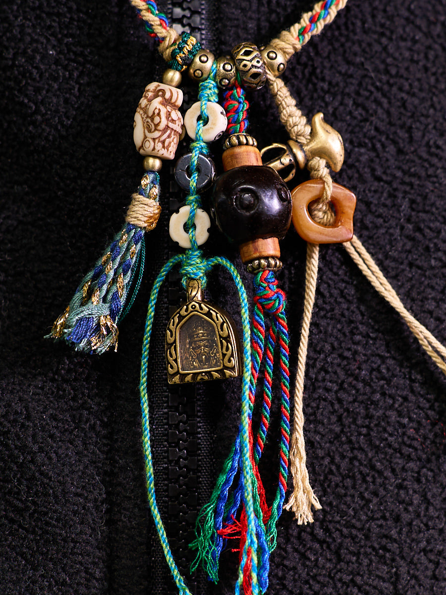 Obsidian Blessing Amulet Necklace
