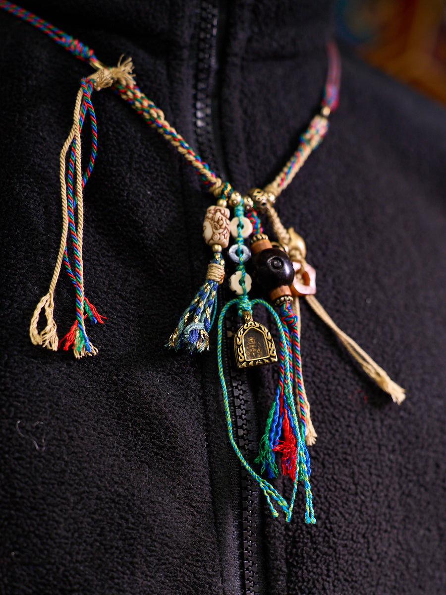 Obsidian Blessing Amulet Necklace