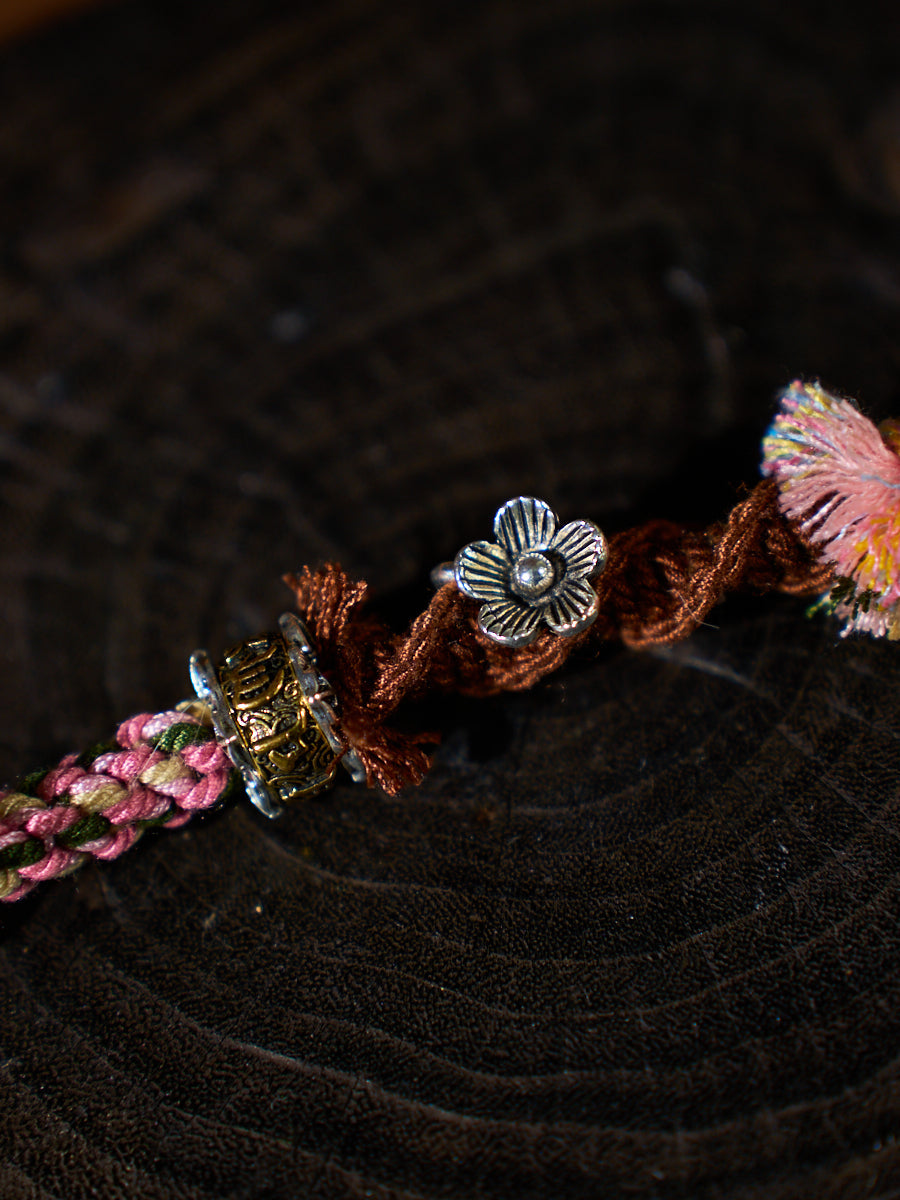 Love Energy · Wild Thread · Rose Quartz Handwoven Talisman Necklace