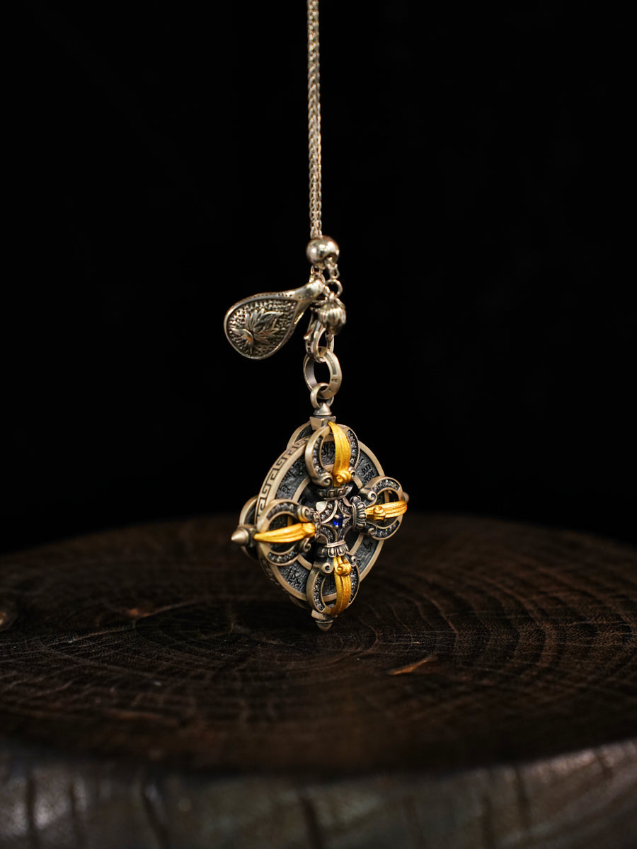 Vajra of Inner Strength Silver Necklace